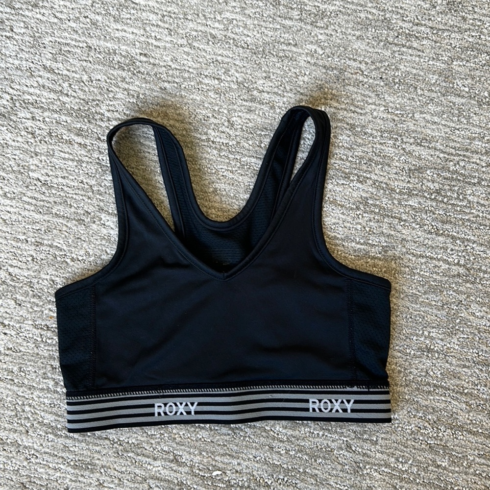 Roxy // Black Sports Bra